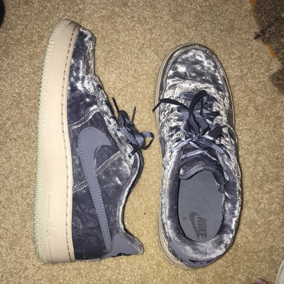 crushed velvet nike air force 1